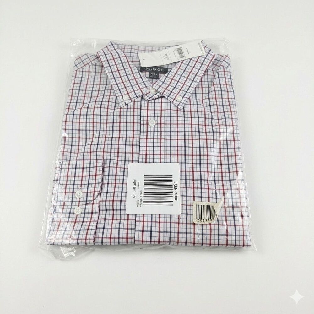 George Men’s button up shirt L Classic Fit -NWT